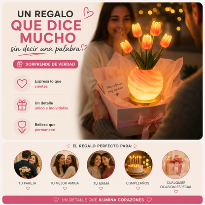 Lámpara Ramo de Tulipanes LED